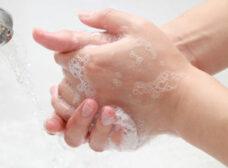 washing hands