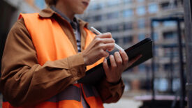 inspector on a jobsite