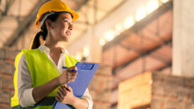 OHS professional inspecting a warehouse