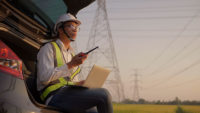 lone worker in radio contact