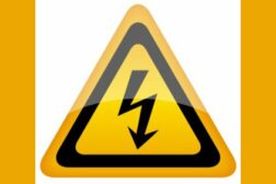 electric shock warning sign