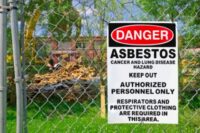 asbestos warning