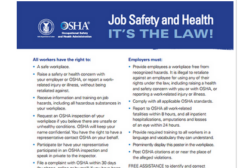 OSHA poster